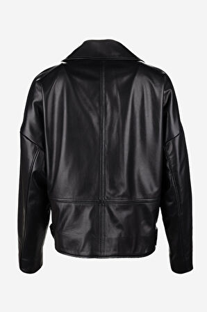 Valmenti Kadın Hakiki Deri Deri Mont 616 Z-4049 BN DERIMONT Y25 SIYAH VEGETAL