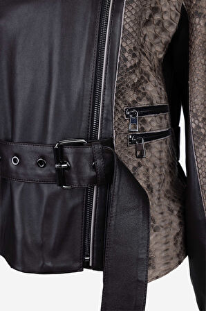 Valmenti Kadın Hakiki Deri Kahverengi Deri Mont 616 Z-4089-A BN DERIMONT Y25 KAHVE PITON