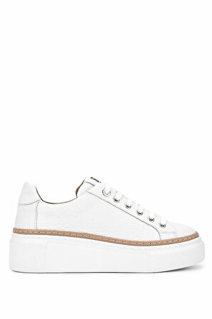 Tamer Tanca Kadın Hakiki Deri Beyaz Sneakers & Spor Ayakkabı 937 5022-09 BN AYK Y23 BEYAZ FLOTER