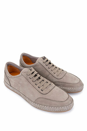Tamer Tanca Erkek Hakiki Deri Vizon Nubuk Sneakers & Spor Ayakkabı 128 265530 ERK AYK Y25 VIZON NBK
