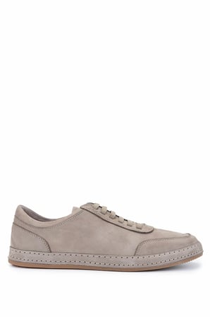Tamer Tanca Erkek Hakiki Deri Vizon Nubuk Sneakers & Spor Ayakkabı 128 265530 ERK AYK Y25 VIZON NBK