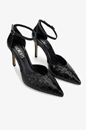 Valmenti Kadın Siyah Topuklu Ayakkabı 1074 2305 BN AYK Y25 SIYAH TMSH