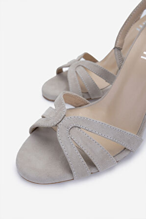 Valmenti Kadın Bej Süet Topuklu Ayakkabı 1074 2306 BN AYK Y25 BEJ SUET