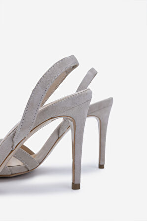 Valmenti Kadın Bej Süet Topuklu Ayakkabı 1074 2306 BN AYK Y25 BEJ SUET