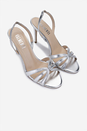 Valmenti Kadın Gri Topuklu Ayakkabı 1074 2306 BN AYK Y25 GUMUS DR