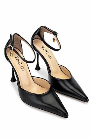 Tamer Tanca Kadın Hakiki Deri Siyah Topuklu Ayakkabı 1036 H7457 BN AYK Y25 SIYAH/SIYAH RGN