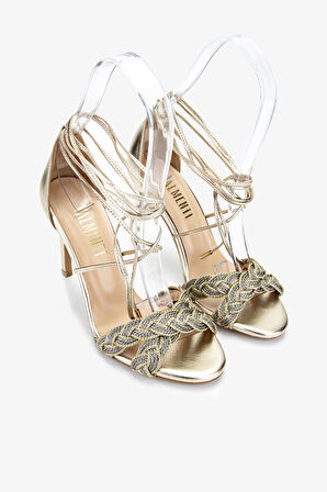 Valmenti Kadın Altın Topuklu Ayakkabı 1036 6965 BN AYK Y25 ALTIN HSR