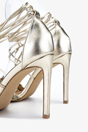 Valmenti Kadın Altın Topuklu Ayakkabı 1036 6965 BN AYK Y25 ALTIN HSR