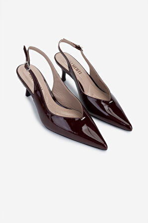 Valmenti Kadın Bordo Rugan Topuklu Ayakkabı 1096 9822 BN AYK Y25 BORDO RGN