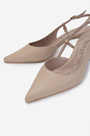 Valmenti Kadın Bej Topuklu Ayakkabı 1096 9823 BN AYK Y25 NUDE DR