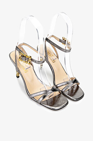 Valmenti Kadın Gri Topuklu Ayakkabı 594 6087 BN AYK Y15 ANTRASIT