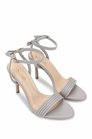 Tamer Tanca Kadın Hakiki Deri Vizon Topuklu Ayakkabı 654 235 BN AYK Y25 VIZON CILT