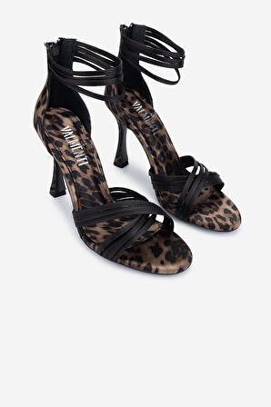 Valmenti Kadın Leopar Topuklu Ayakkabı 735 5951 BN AYK Y25 LEOPAR SATEN