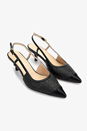 Valmenti Kadın Siyah Topuklu Ayakkabı 1073 1406 BN AYK Y25 SIYAH HSR