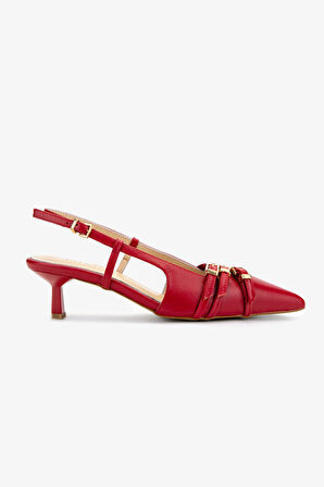 Valmenti Kadın Kırmızı Topuklu Ayakkabı 1073 051 BN AYK Y25 KIRMIZI DR