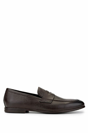 Tamer Tanca Erkek Hakiki Deri Kahverengi Loafer Ayakkabı 325 800-57 ERK AYK Y25 KAHVE DR