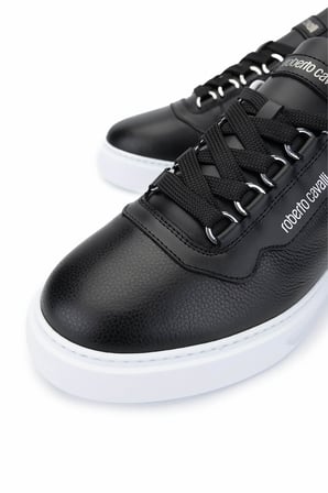 Roberto Cavalli Erkek Hakiki Deri Siyah Sneakers & Spor Ayakkabı 780 27777 ERK AYK Y25 NERO