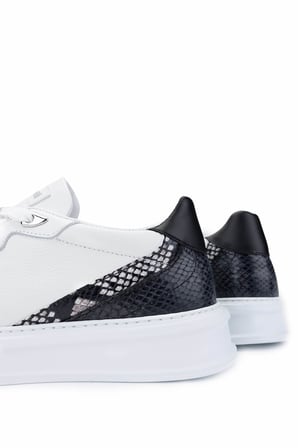 Roberto Cavalli Erkek Hakiki Deri Beyaz Sneakers & Spor Ayakkabı 780 27777 ERK AYK Y25 BIANCO