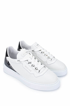 Roberto Cavalli Erkek Hakiki Deri Beyaz Sneakers & Spor Ayakkabı 780 27777 ERK AYK Y25 BIANCO