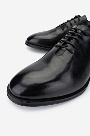 Valmenti Erkek Hakiki Deri Siyah Klasik Ayakkabı 1136 2000 ERK AYK Y25 NERO