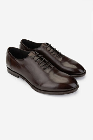 Valmenti Erkek Hakiki Deri Kahverengi Klasik Ayakkabı 1136 2000 ERK AYK Y25 T.MORO