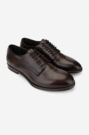 Valmenti Erkek Hakiki Deri Kahverengi Klasik Ayakkabı 1136 2001 ERK AYK Y25 T.MORO