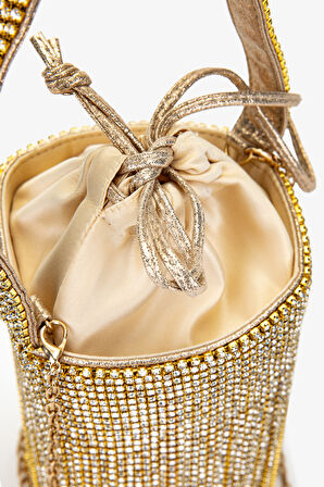 Lady Diva Kadın Vegan Gold Abiye Çanta 1137 LD215 BN CNT Y25 GOLD