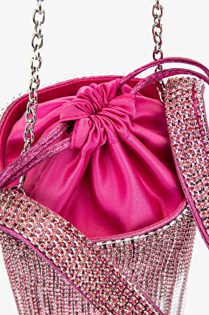 Lady Diva Kadın Vegan Abiye Çanta 1137 LD215 BN CNT Y25 FUCHSIA