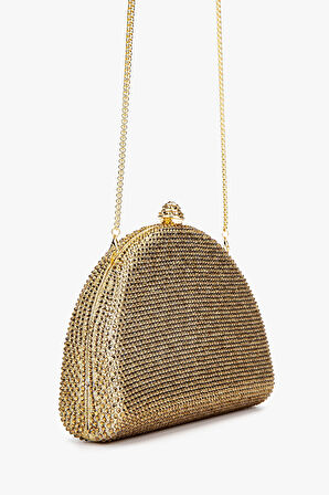 Lady Diva Kadın Vegan Gold Abiye Çanta 1137 LD163 BN CNT Y25 GOLD