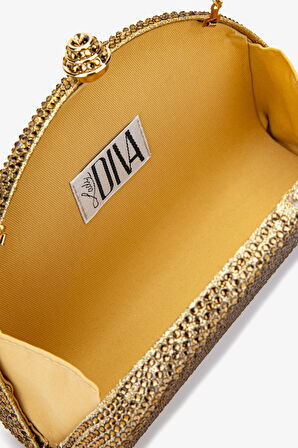 Lady Diva Kadın Vegan Gold Abiye Çanta 1137 LD163 BN CNT Y25 GOLD