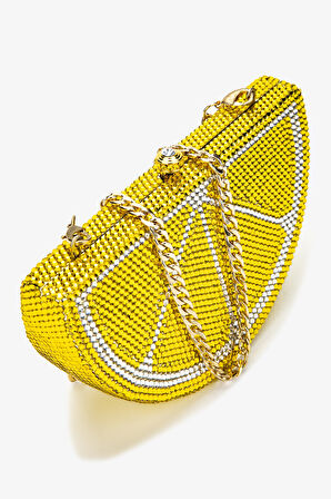 Lady Diva Kadın Vegan Limon Abiye Çanta 1137 LD308 BN CNT Y25 LEMON
