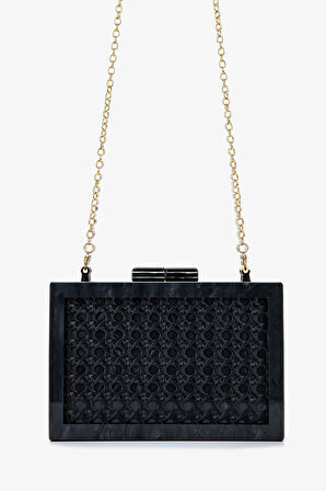 Lady Diva Kadın Vegan Siyah Abiye Çanta 1137 LD517 BN CNT Y25 BLACK