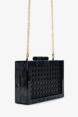 Lady Diva Kadın Vegan Siyah Abiye Çanta 1137 LD517 BN CNT Y25 BLACK
