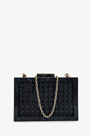 Lady Diva Kadın Vegan Siyah Abiye Çanta 1137 LD517 BN CNT Y25 BLACK
