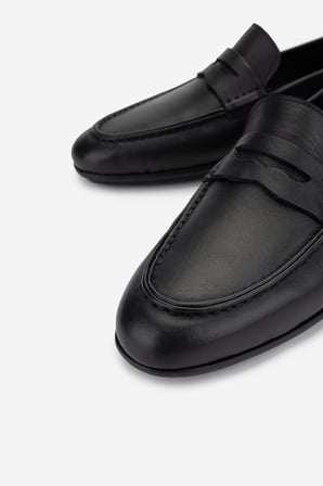 Valmenti Erkek Hakiki Deri Siyah Loafer Ayakkabı 374 1834 ERK AYK Y25 SIYAH NAPPA