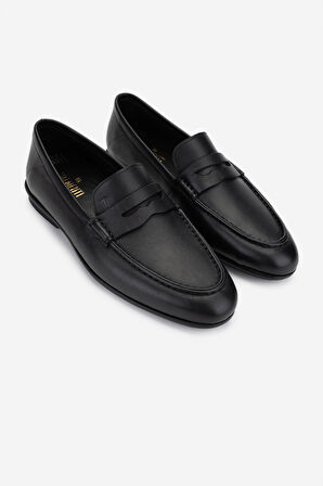 Valmenti Erkek Hakiki Deri Siyah Loafer Ayakkabı 374 1834 ERK AYK Y25 SIYAH NAPPA
