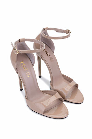 Tamer Tanca Kadın Hakiki Deri Bej Rugan Topuklu Ayakkabı 820 910 BN AYK Y25 NUDE KRSK RGN