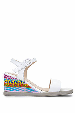 Tamer Tanca Kadın Hakiki Deri Beyaz Topuklu Ayakkabı 33 1410 BN AYK Y25 BEYAZ