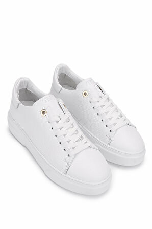 Tamer Tanca Kadın Hakiki Deri Beyaz Sneakers & Spor Ayakkabı 04 Z-2501 BN AYK Y25 BEYAZ FLTR
