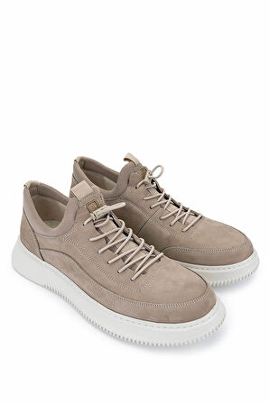 Tamer Tanca Erkek Hakiki Deri Vizon Nubuk Sneakers & Spor Ayakkabı 298 9169-F412 ERK AYK Y25 VIZON NBK