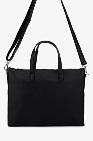 Valmenti Unisex Vegan/Deri Siyah Floter Evrak Çantası 1012 2013 CNT Y25 SIYAH FLTR