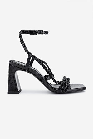 Valmenti Kadın Vegan Siyah Topuklu Ayakkabı 1073 620 BN AYK Y25 SIYAH