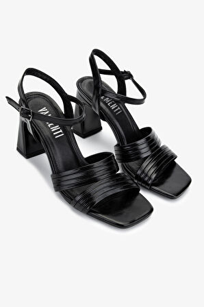 Valmenti Kadın Vegan Siyah Topuklu Ayakkabı 1073 622 BN AYK Y25 SIYAH CILT