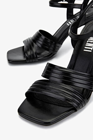 Valmenti Kadın Vegan Siyah Topuklu Ayakkabı 1073 622 BN AYK Y25 SIYAH CILT