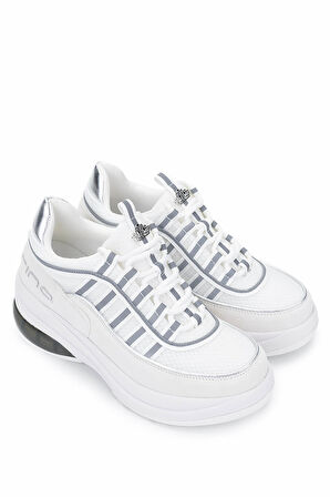 Fornarina Kadın Deri & Tekstil Beyaz Sneakers & Spor Ayakkabı 304 6404199 BN AYK Y25 WHITE