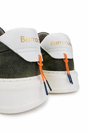 Barracuda Erkek Hakiki Deri Yeşil/Beyaz Sneakers & Spor Ayakkabı 511 BU3510A ERK AYK Y24 DENIM VERDE/BIANCO