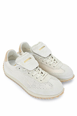 Barracuda Erkek Deri & Tekstil Beyaz/Bej Sneakers & Spor Ayakkabı 511 BU3546 ERK AYK Y24 MARMO/PANNA/CAPP.