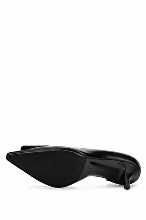 Tamer Tanca Kadın Hakiki Deri Siyah Analin Topuklu Ayakkabı 492 55203 BN AYK Y25 SIYAH ANL