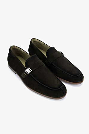 Valmenti Erkek Hakiki Deri Yeşil Loafer Ayakkabı 987 207 ERK AYK Y25 YESIL SUET