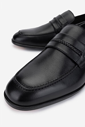 Valmenti Erkek Hakiki Deri Siyah Deri Klasik Ayakkabı 214 VAL-040907 ERK AYK Y25 SIYAH DR